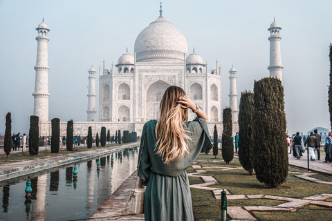 De Delhi: Tour particular de luxo de 4 dias pelo Triângulo Dourado de carroTour particular com acomodação em hotel 4 estrelas