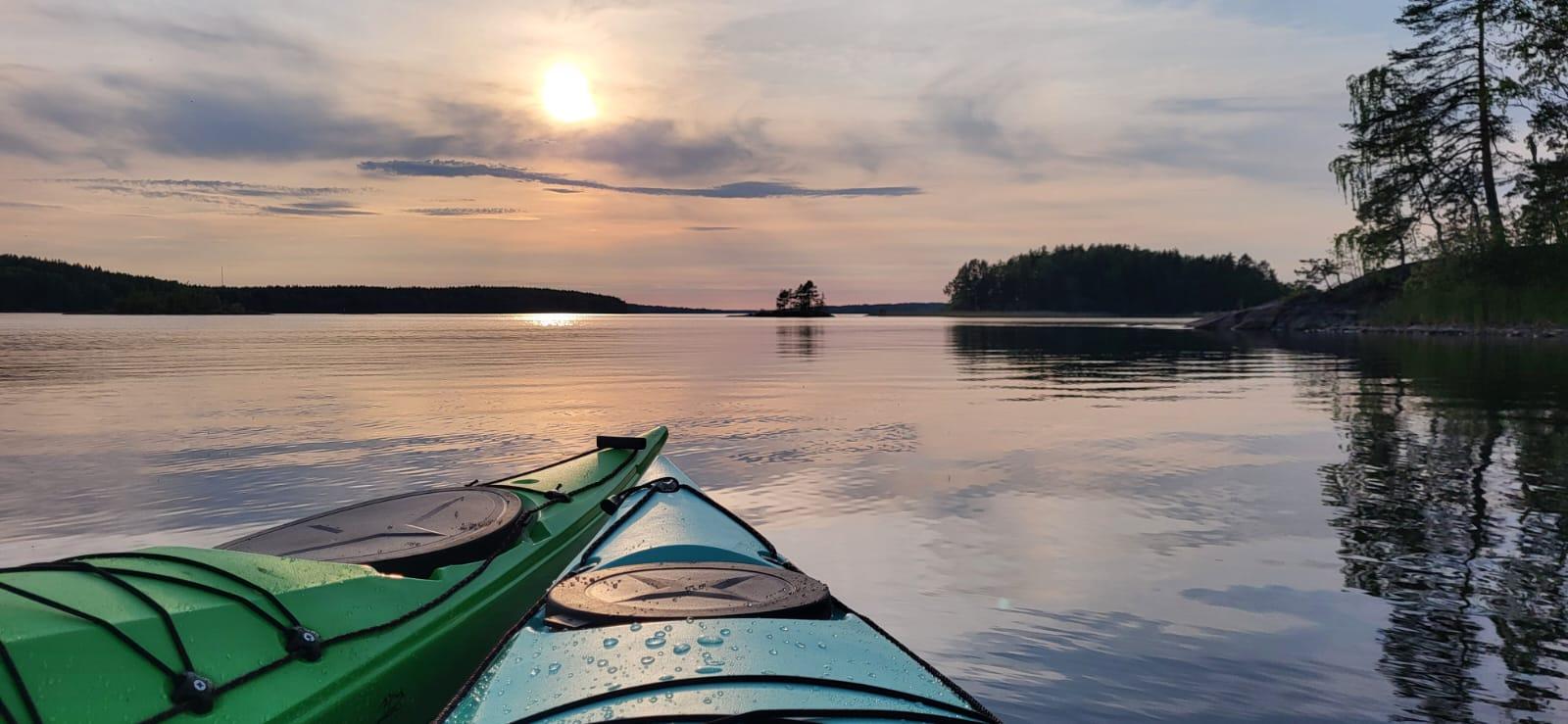 Savonlinna: Kajak-Tour in der Mitternachtssonne