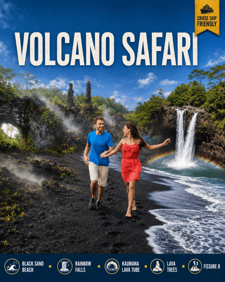 Hilo : excursion safari sur le volcan