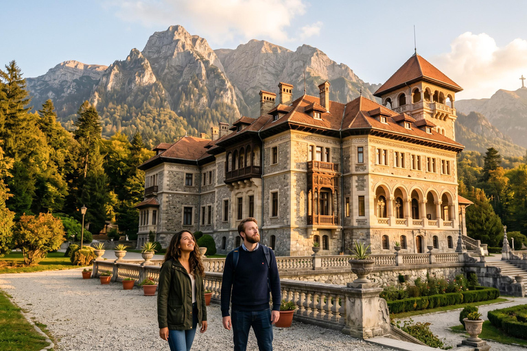 From Bucharest: Peles, Dracula & "Wednesday" Castles Tour COACH TOUR Audio guide in 24 languages