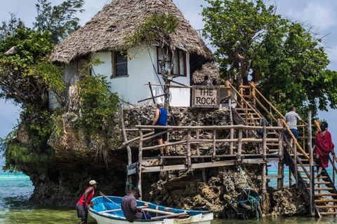Zanzibar: Mnemba Island Boat Tour, Turtle Swim & The Rock Private Tour without Hotel transfer