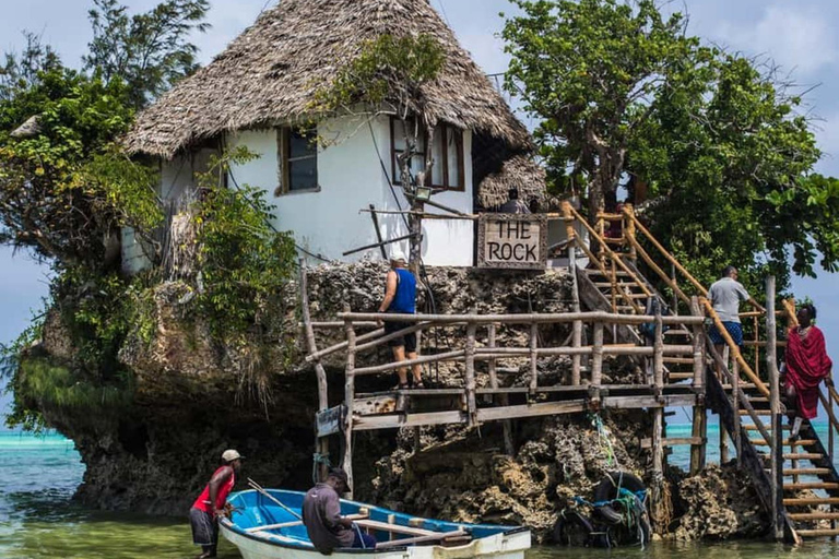 Zanzibar: Mnemba Island Boat Tour, Turtle Swim & The Rock Private Tour without Hotel transfer