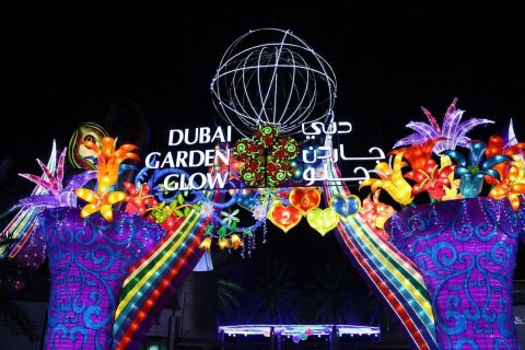 Dubai Glow Garden Med kort Dubai bytur Privat basis