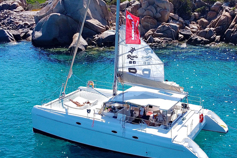 From Palau: Maddalena Archipelago Catamaran Tour with Lunch