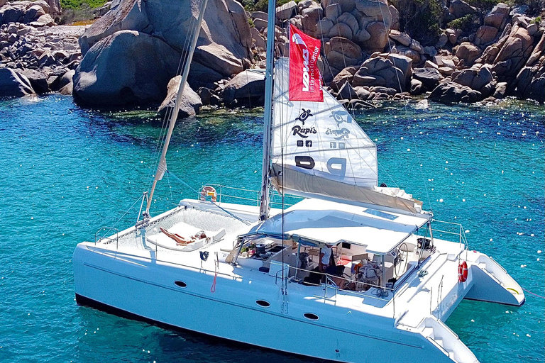 From Palau: Maddalena Archipelago Catamaran Tour with Lunch