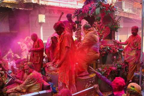 Holi Celebration Day Trip to Mathura & Vrindavan with Guide
