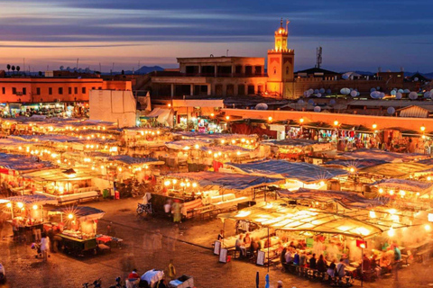 Marrakech Medina Night Tour with Rooftop Dinner