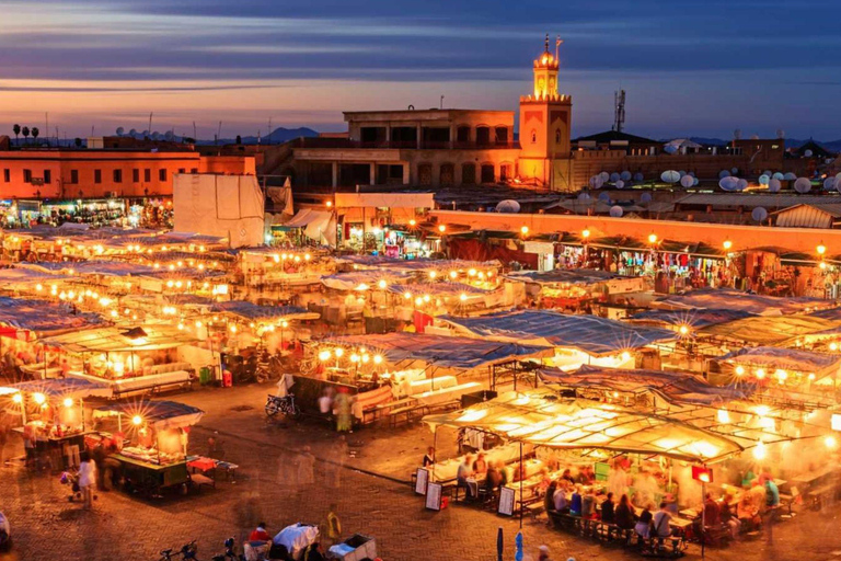 Marrakech Medina Night Tour with Rooftop Dinner