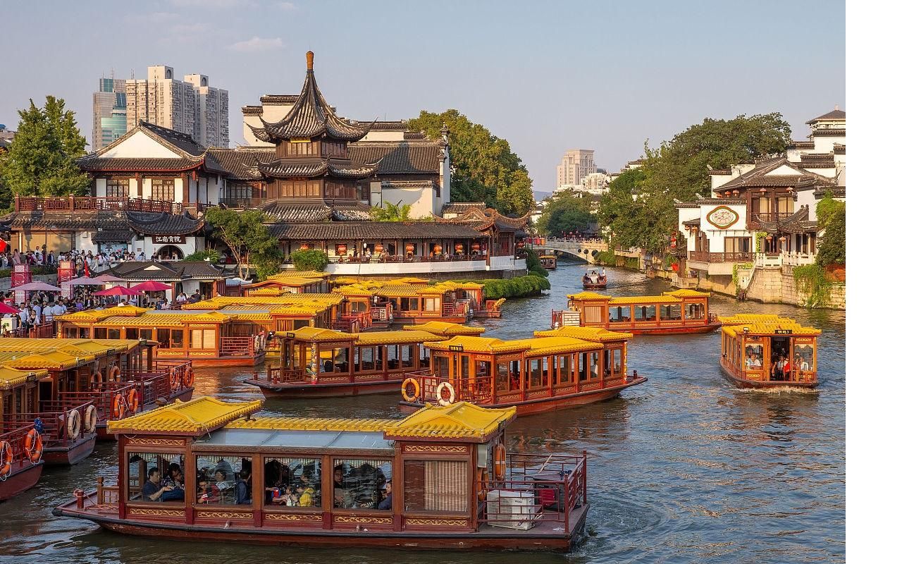 Historisches Viertel Laomendong & Flussfahrt auf dem Qinhuai