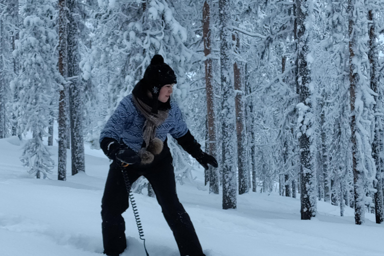 Levi: Aventura de Snowsurfing com caminhada com raquetes de neve