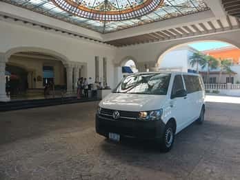 Puerto Morelos: Privat transport med van till Tulum