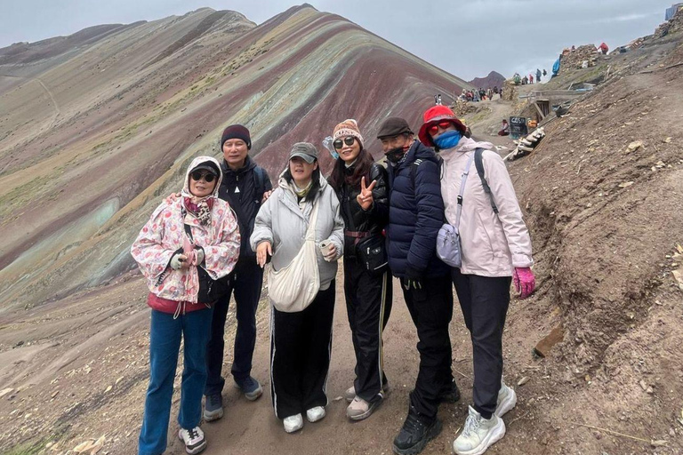 From cusco: Rainbow Mountain with Motorcycles Private