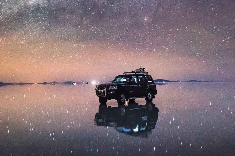 Uyuni Salt Flat: Sonnenuntergang + Nacht der Sterne | Reiseführer auf EnglischSalar de Uyuni Sonnenuntergang und Nacht der Sterne | private Tour |