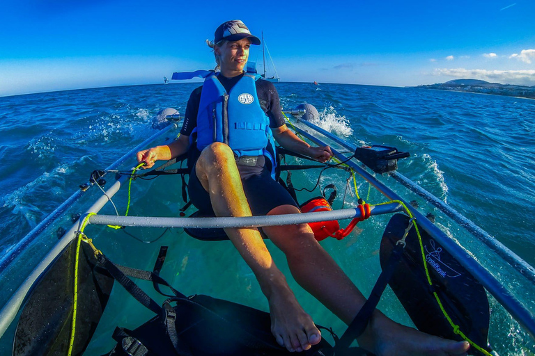 Fuerteventura: Tours guiados en kayak eléctrico transparente