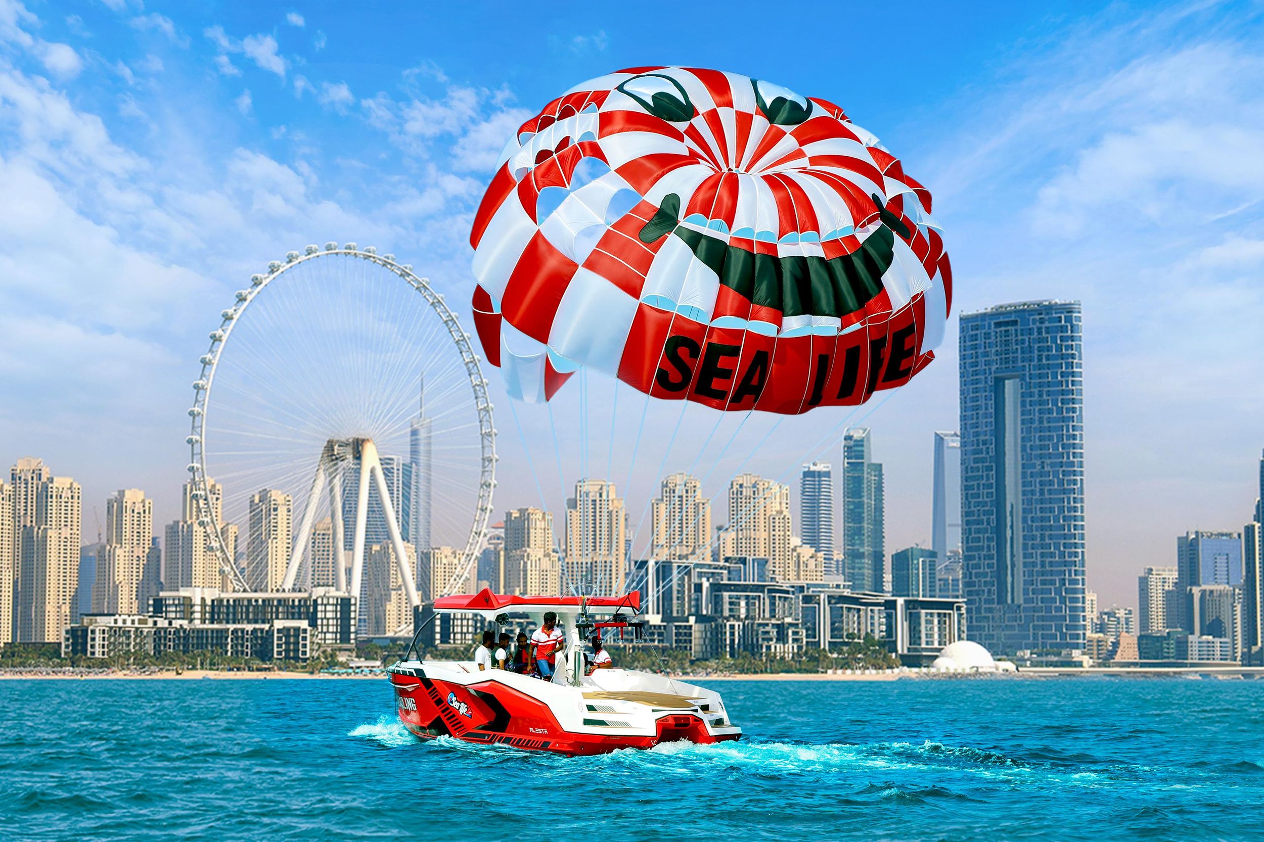 Dubai: Palm View und JBR View Parasailing Experience