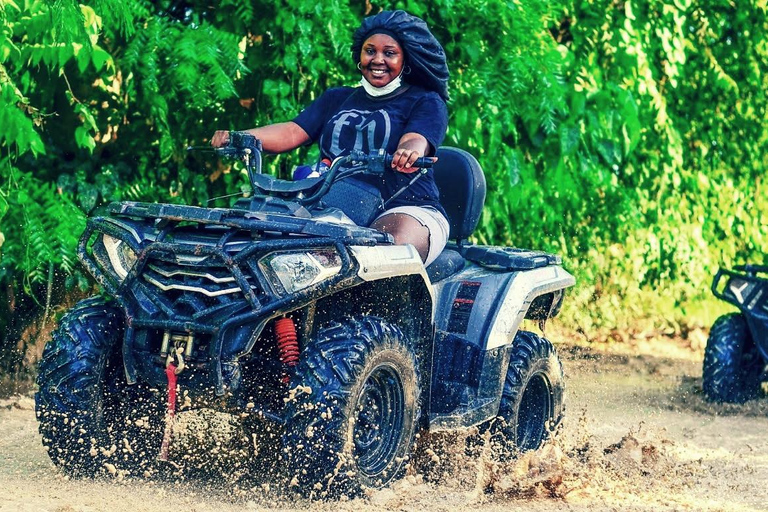 Aventura en quad ATV: Visita el Cenote, la Playa de Macao y el Campo