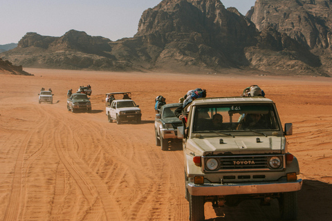 One day private tour from Aqaba to Wadi Rum site Transfer by Mini Van - up to 6 person
