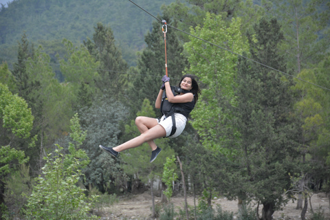 Antalya: Jeep Safari, Buggy Ride, Rafting & Zipline Tour
