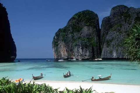 From Phi Phi: Island Hopping & Snorkeling Longtail Boat Tour Half Day Morning Tour