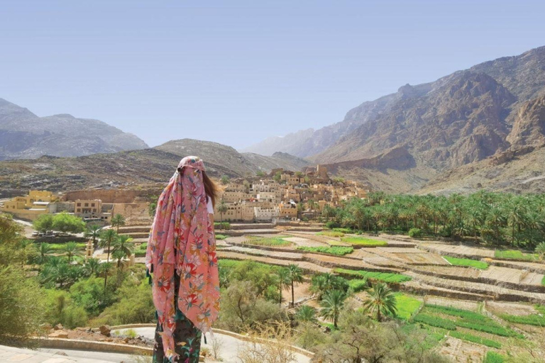 Giornata intera a Wadi Bani Awf-Balad Sayt-Nakhal Fort-Primavera calda