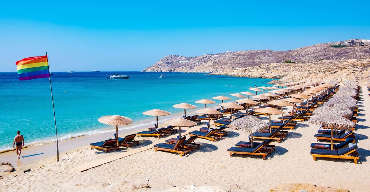 South Coast Yacht Cruise with Snacks & Drinks — a boat tour from Mykonos, Greece