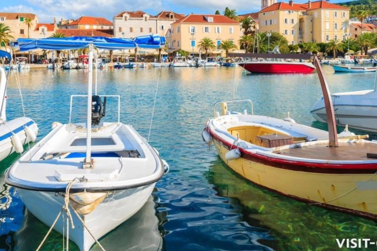 From Omiš: 3 island Tour-Blue Lagoon, Šolta, Brač with Lunch