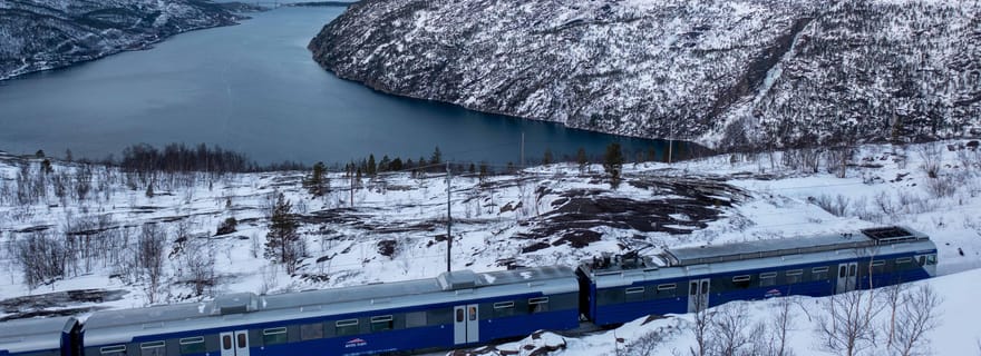 Depuis Narvik : voyage en train arctique aller-retour sur la ligne d'Ofoten