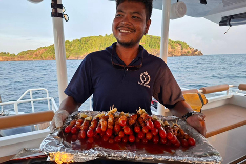 Krabi: Phi Phi&4 Islands Sunset Tour Premium Speed Catamaran
