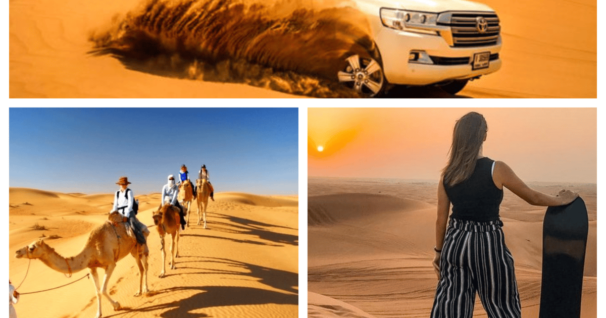 From Doha Airport Half Day Desert Safari with Camel Ride | GetYourGuide