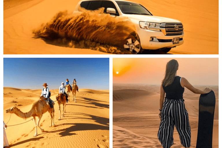 Depuis l'aéroport de Doha Demi-journée de safari dans le désert avec balade à dos de chameauDepuis l'aéroport de Doha Safari dans le désert d'une demi-journée avec promenade à dos de chameau