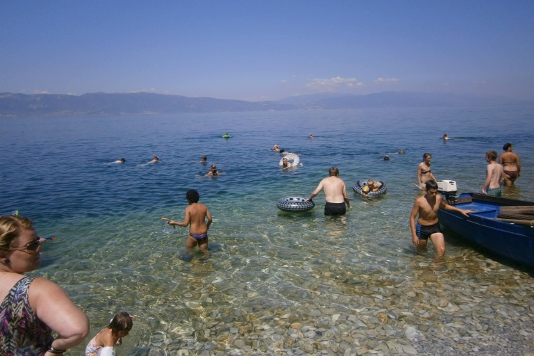Lazy day, boat cruise Lake Ohrid