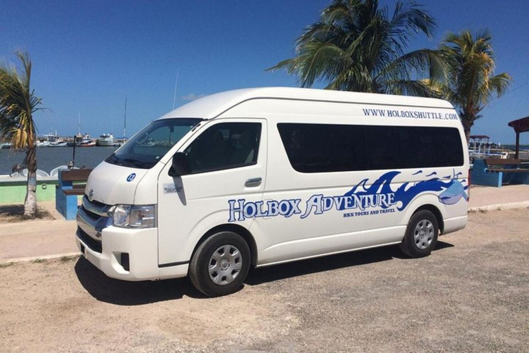 Depuis Holbox : Transport privé vers Cancun