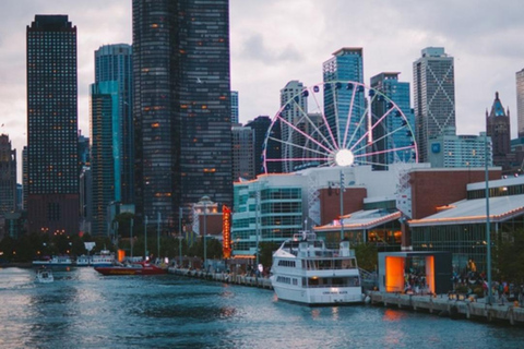 Chicago: gastronomische brunch/lunch/dinercruise Lake Michigan3-gangen brunchbuffetcruise