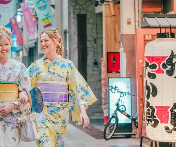 Osaka: Kimono Rental Plan for Adults