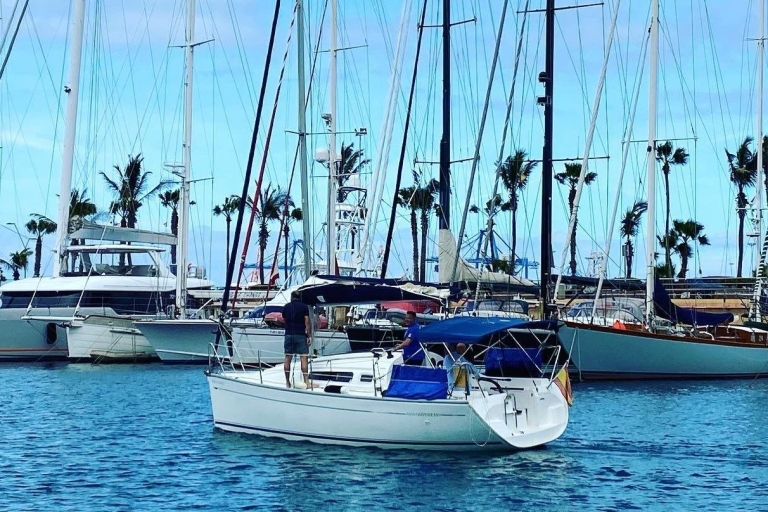 Las Palmas: Learn to sail with our sailboat. 4 hours tour