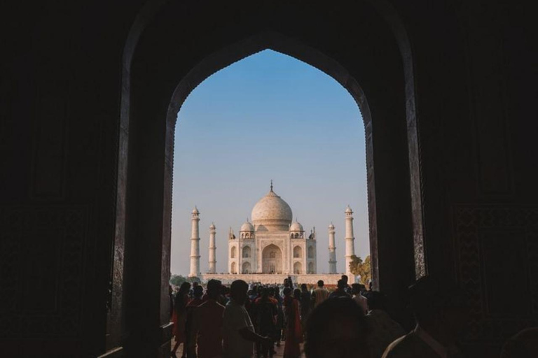 From Delhi: Taj Mahal Sunrise & Agra Fort Tour Skip The Line Delhi: Taj Mahal Sunrise & Agra Fort Tour with Car & Guide