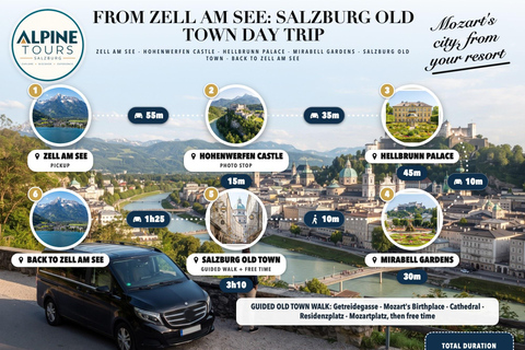 From Zell am See: Private Salzburg Old Town Day Trip