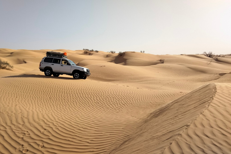 From Djerba: 4WD Sahara Desert Adventure: Ksar Ghilane, Matmata, and Star Wars From Djerba: 4WD Adventure in the Sahara: Ksar Ghilane, Matmata, and Star Wars
