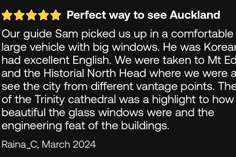 Visite d&#039;une demi-journée à Auckland City Top Spots (visite en petit groupe)