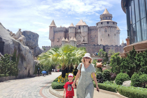 Da Nang: Ba Na Hills Late Start, Foot Massage & Local Food 4s private car + Cable car QR code ticket | NO guide & lunch