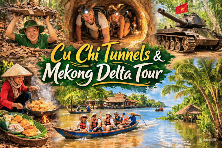From Ho Chi Minh: Cu Chi Tunnels & Mekong Delta-A 1 Day Trip Mekong Delta (Group Tour)