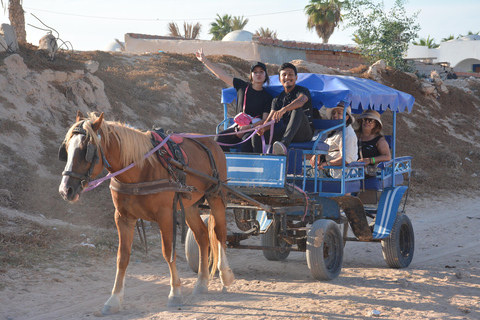 Djerba: Halvdagstur med häst och vagn och lunch vid havet