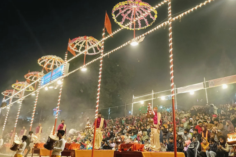 Visite d&#039;une journée tout compris à Varanasi avec vue sur le GangeVaranasi : visite privée d&#039;une journée sans billet