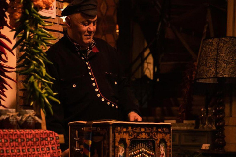 Tbilisi: Georgian Dinner, Wine & Folk Show with Pickup