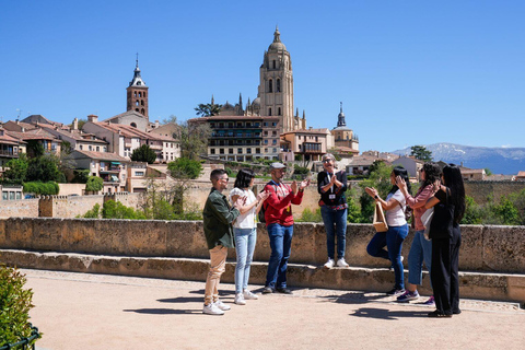 Madrid: Avila with Walls and Segovia with Alcazar Ávila and Segovia with monuments English Preferred