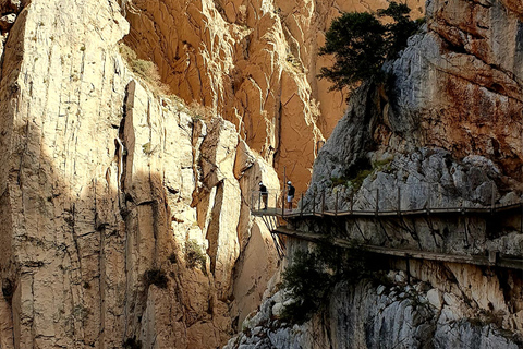 Málaga: Tour guidato del Caminito del Rey con trasporto