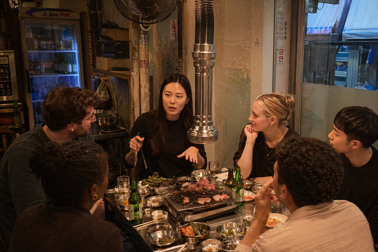 Korean BBQ Night Tour with Market Alleys and Local Stories