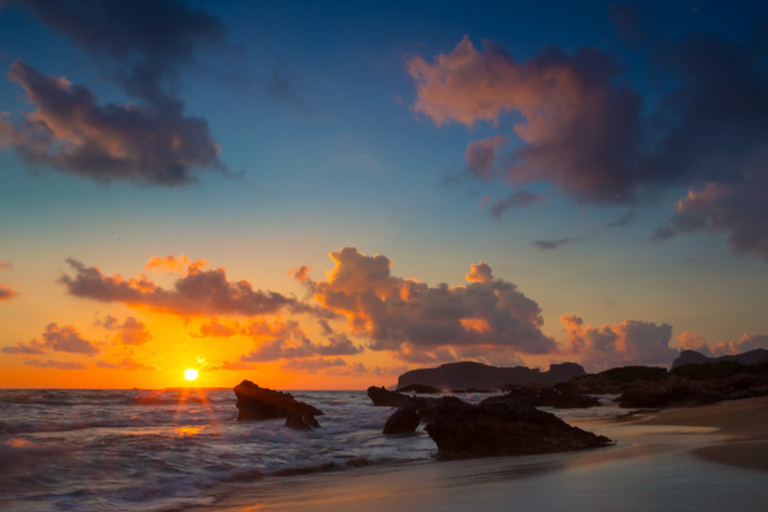 From Chania: Falassarna Beach Sunset Tour, with Free Sunbeds