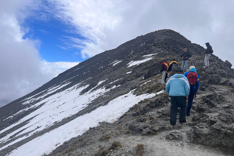 From Mexico city: Hike in Toluca's mountain (private tour) Toluca's Snowy Mountain: Private 8 kilometers Hike