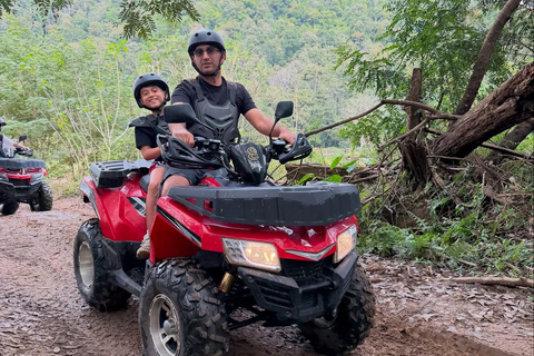 Chiang Mai Adventure: Rafting, ATV & Elephants Experience. Bamboo rafting (4km.) & 1 hrs. ATV.